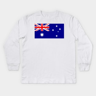 Flag of Australia Kids Long Sleeve T-Shirt